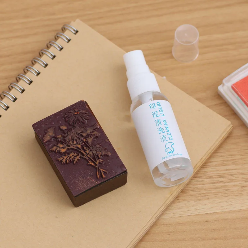 30ml Stamp Cleaning Liquid Mini  Protable Cleaning Spray Creative DIY Journal Student Supplies Stationery