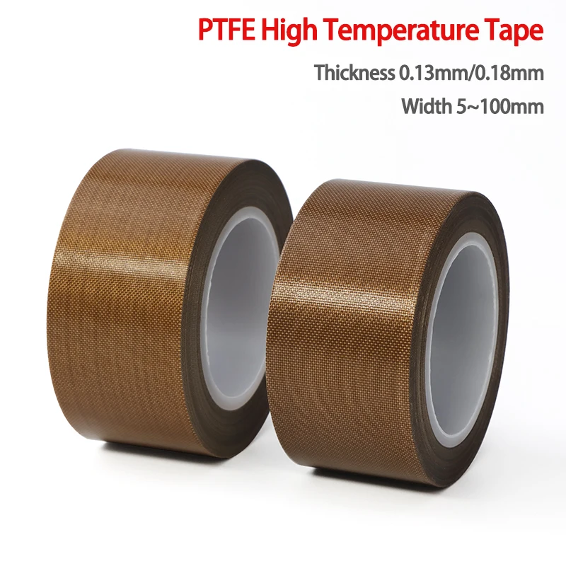 High-temperature Resistant PTFE Tape Insulation Wear-resistant Thickness 0.13mm/0.18mm Mechanical Maintenance Electrical Tapes