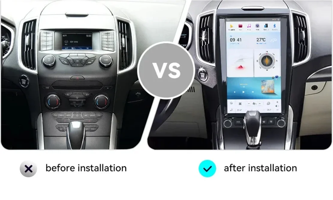 Car Radio For Ford Edge S-Max MK2 2015 - 2018 Touch screen Stereo Receiver Android Multimedia Player GPS Carplay DSP Head Unit