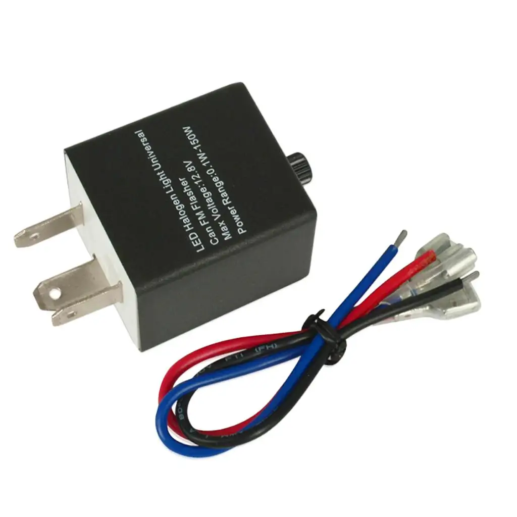 3-Pin Electronic LED Turn Flasher Relay Fix Motorcycle Turn s Flash - 12V/24V