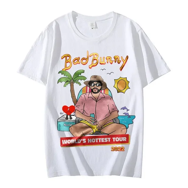 Un Verano Sin Ti Bad Bunny T Shirt Women Men Moscow Mule Printed Shirt Music Album Black Male Short-sleev Camisetas Ropa Hombre