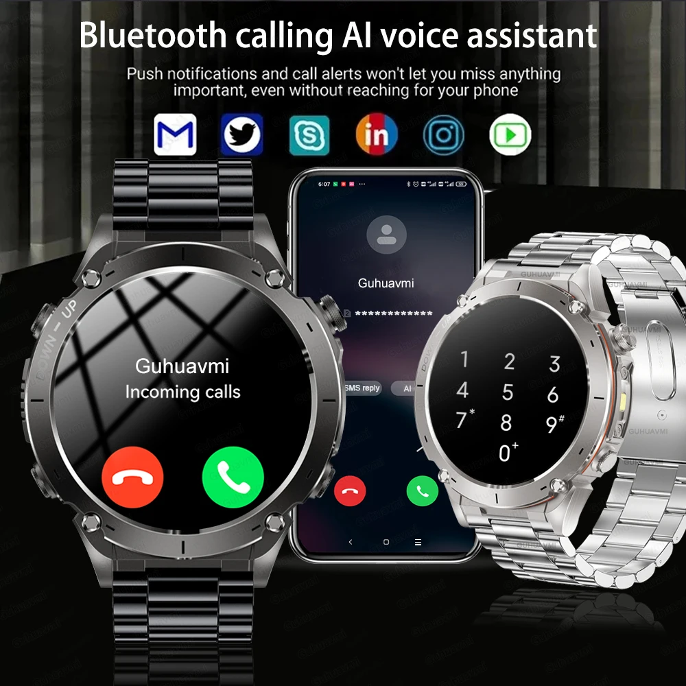 2025 New For HUAWEI Outdoor Military Smart Watch Men GPS IP69K 10ATM Waterproof 730mAh BT Call Sports Fitness Men Smart Bracelet - Image 4