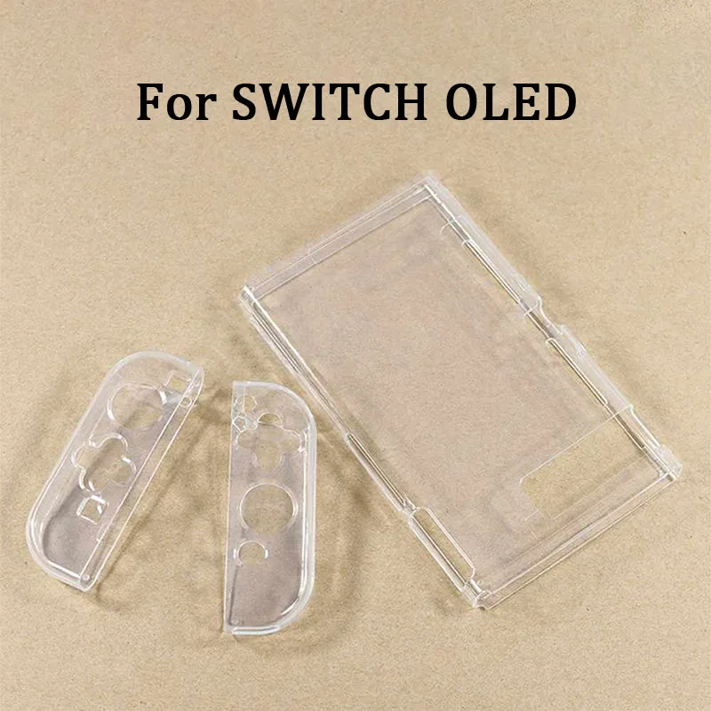 

1PC For Nintendo Switch Oled Game Console Accessories TPU Soft Transparent Shell Protective Case Clear Frame Protector Case