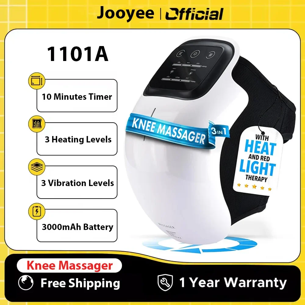 

Cordless Knee Massager with LED Screen Infrared Heat and Vibration Knee Pain Relief for Swelling Stiff Joints Stretched Ligament