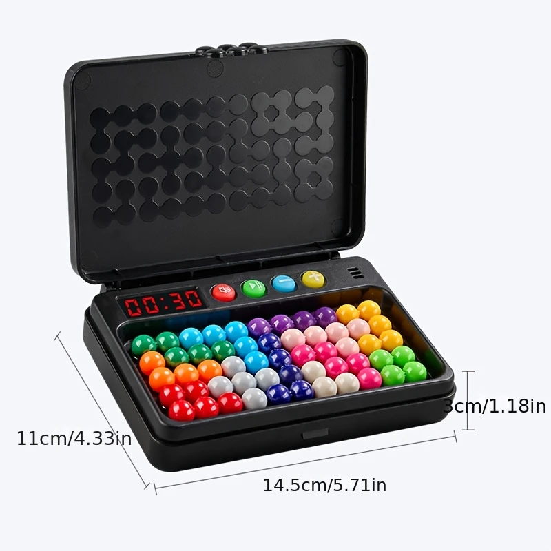 Juguete de Inteligencia de 500 Niveles, Rompecabezas de Desafío Inteligente con Temporizador - Ajedrez de Pensamiento Lógico, Juego de Viaje, Juguete de Mesa, Sin Pilas