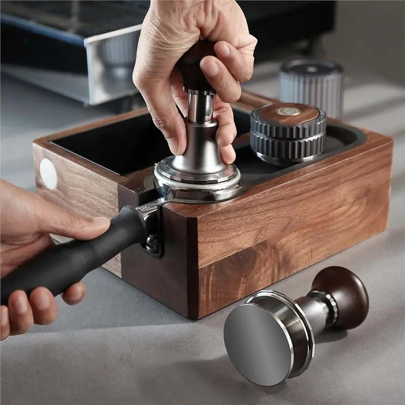 ABKW-Espresso For Perfect Brew 58.5Mm-Forced Tamper-30Lb Constant Calibrated Design For Consistent Pressure Time