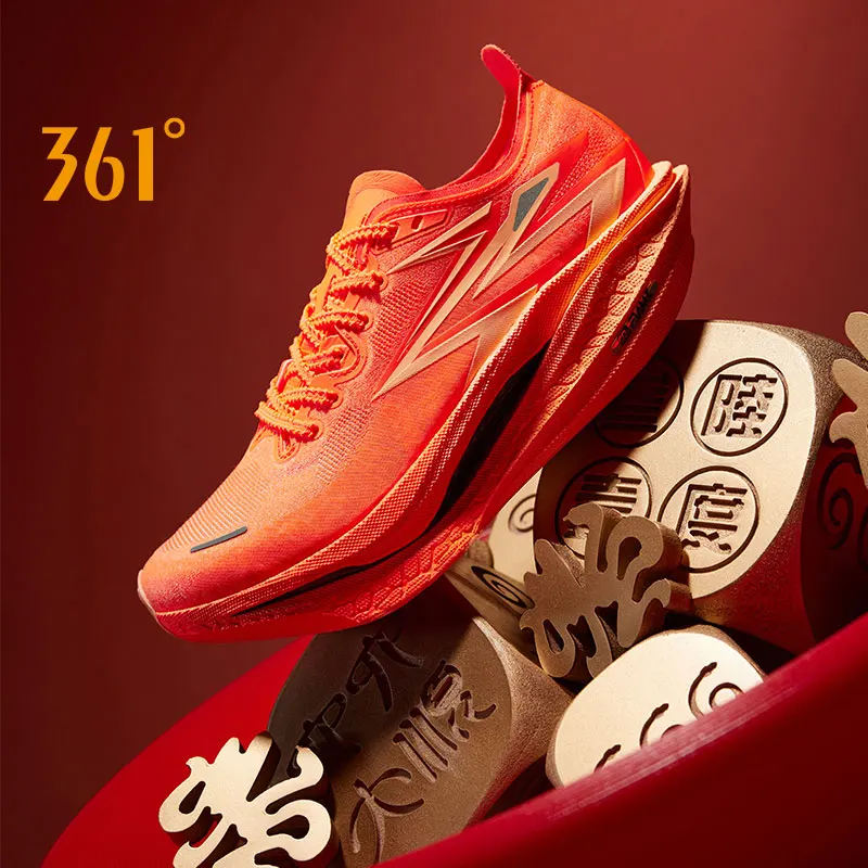 361 Degrees Flame 4.0 Men Running Shoes New Racing Marathon Carbon Plate Traction Stable Rebound Jogging Male Sneakers 672512205