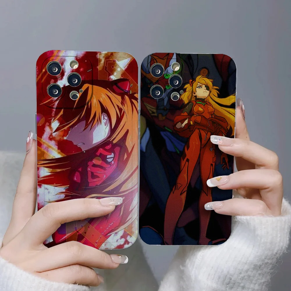 Asuka Langley Soryu Phone Case For IPhone 11 12 13 14 15 Plus Pro Max Anger Eyes Silicon Clear Soft Cover