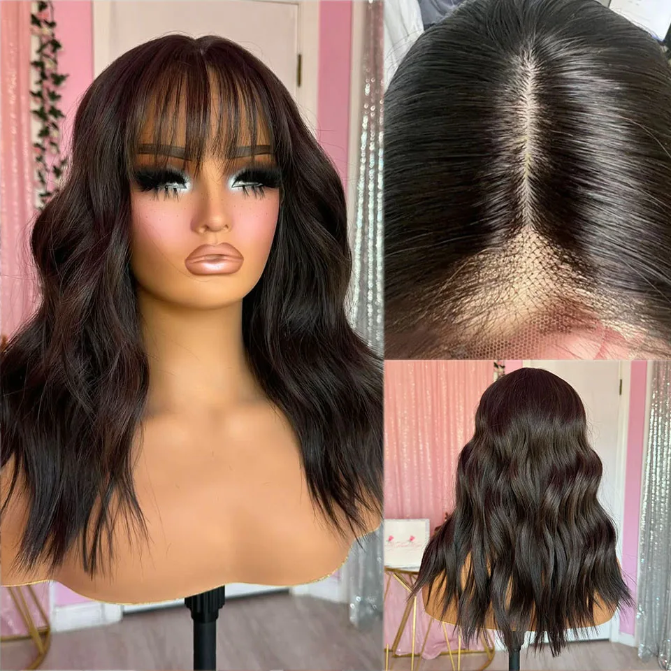 

5x5 Silk Base Wig Deep Parting Human Hair Short Bob Wigs Body Wave Human Hair Lace Front Wig 13X4/13X6 Wig/ 360 Full Lace Wig