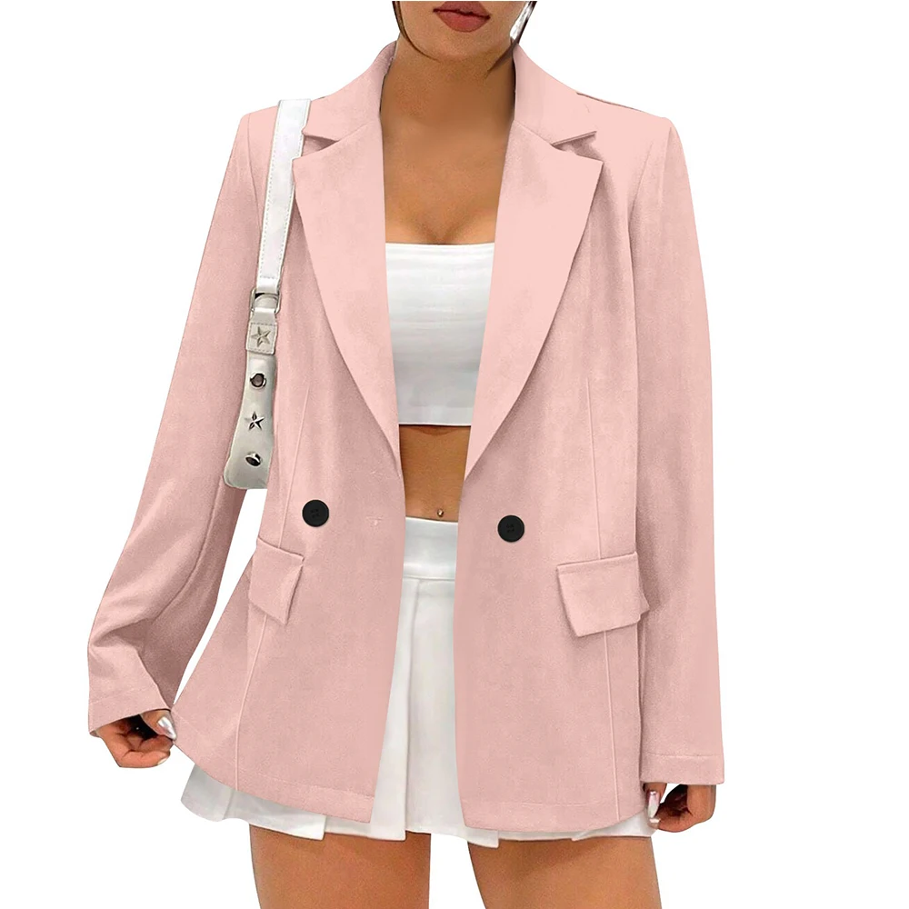 Пальто женское демисезонное однотонное на одной пуговице с V-образным вырезом