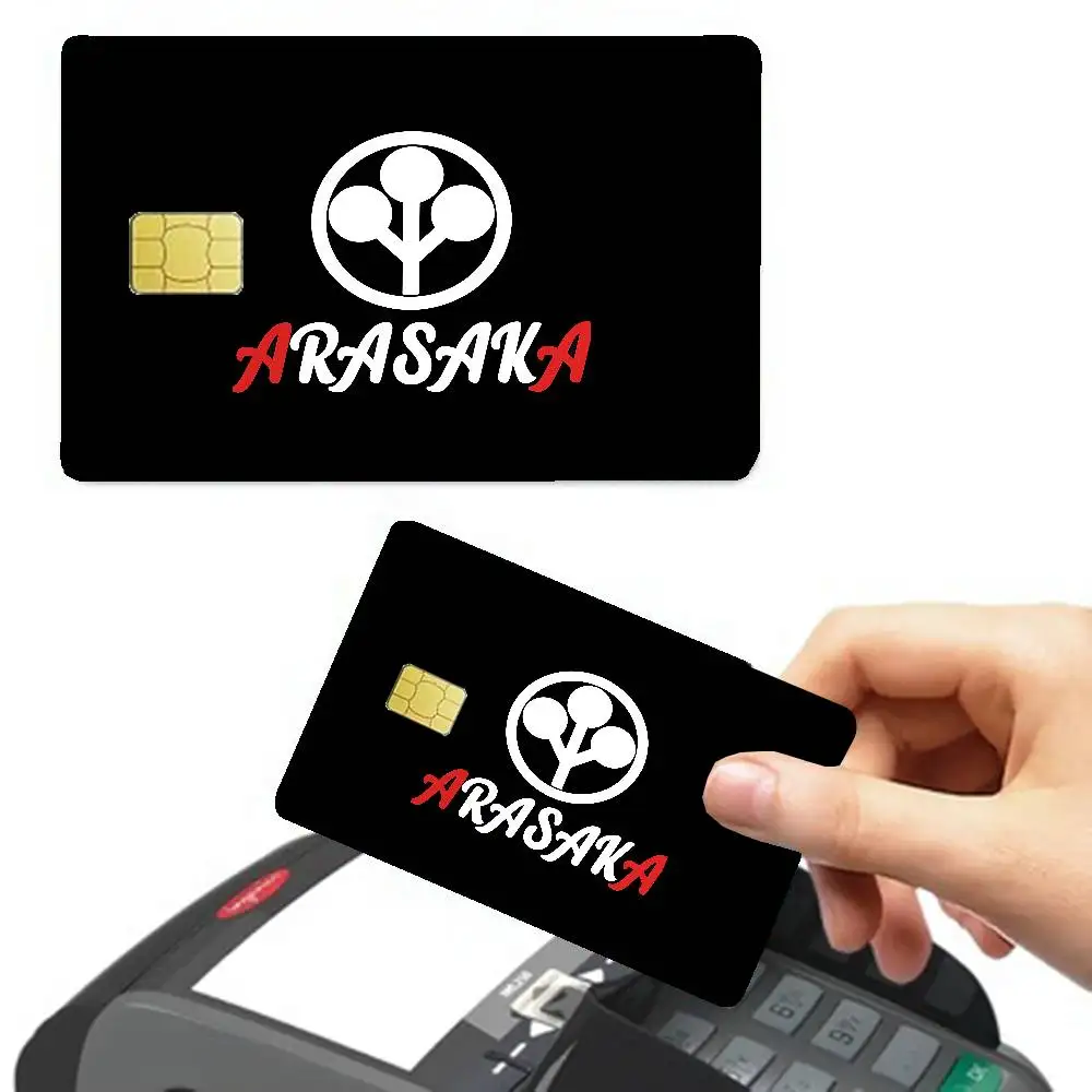 Arasaka Corporation Logo Credit Card Skin Stickers No Adhesive Residue Water Proof for VISA Credit Card Subway Access Card