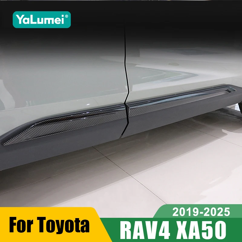 Für Toyota RAV4 XA50 2019 2020 2021 2022 2023 2024 2025 RAV 4 Hybrid Auto-Seitenschweller-Verkleidung Seitenkarosserie-Türleisten Zubehör