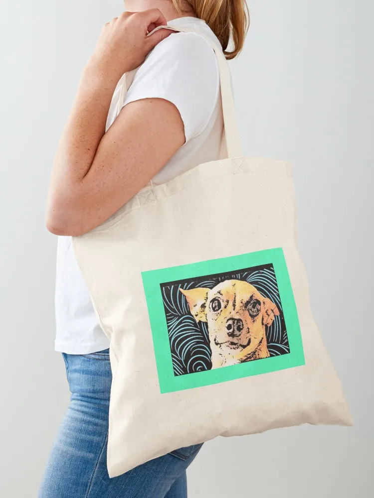 

Chiweenie Love Tote Bag cute tote bag Canvas tote bag woman shopper women canvas