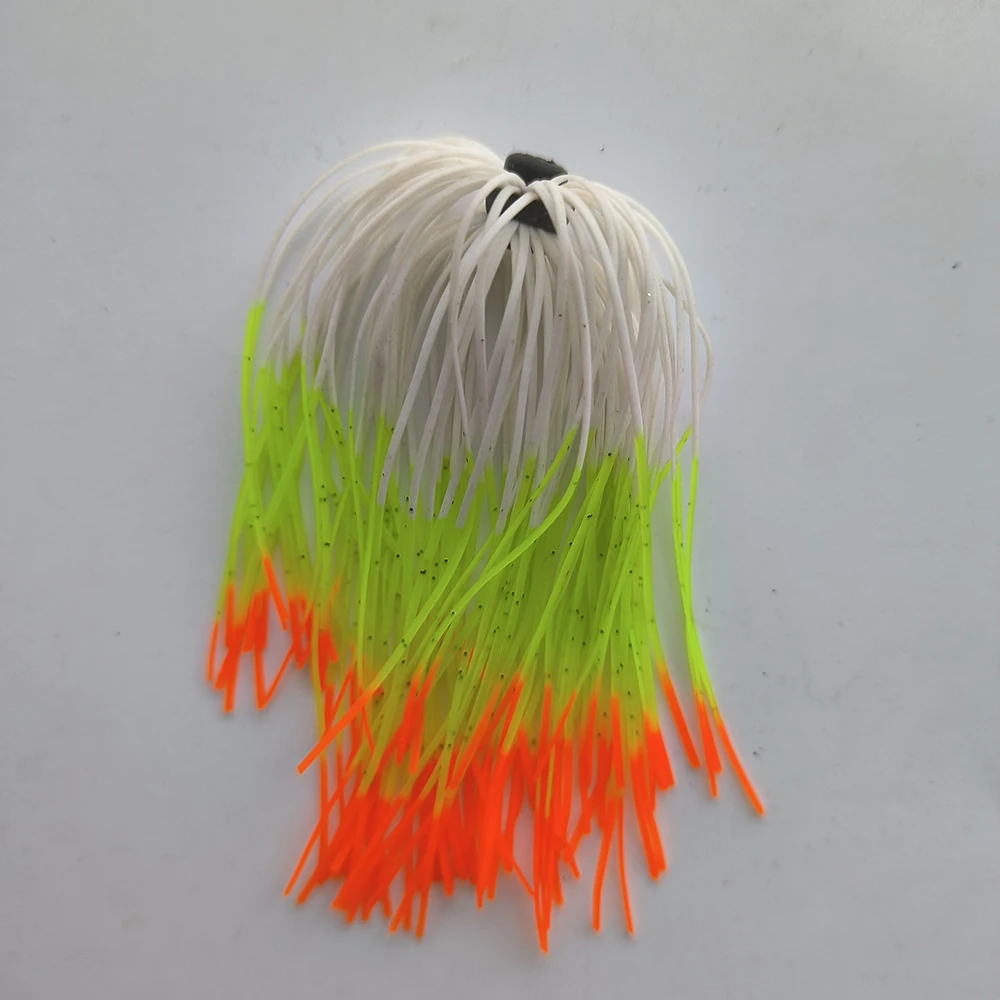 8 Bundles 50 Strands Silicone Skirts Wire Fishing Accessories For Buzzbait SpinnerBait Jig Bass Lure SA12