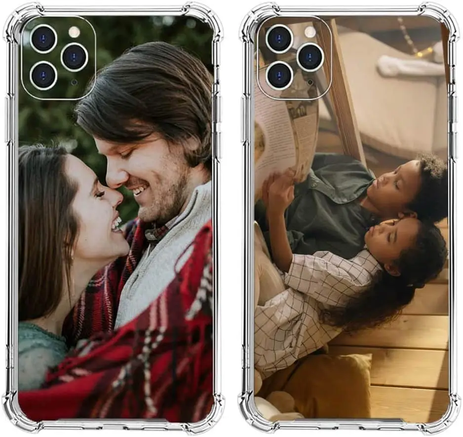 Capa de Celular Personalizada com Foto para Modelos iPhone 17-11, Design Protetor Transparente em TPU Anti-Risco e Resistente a Choques