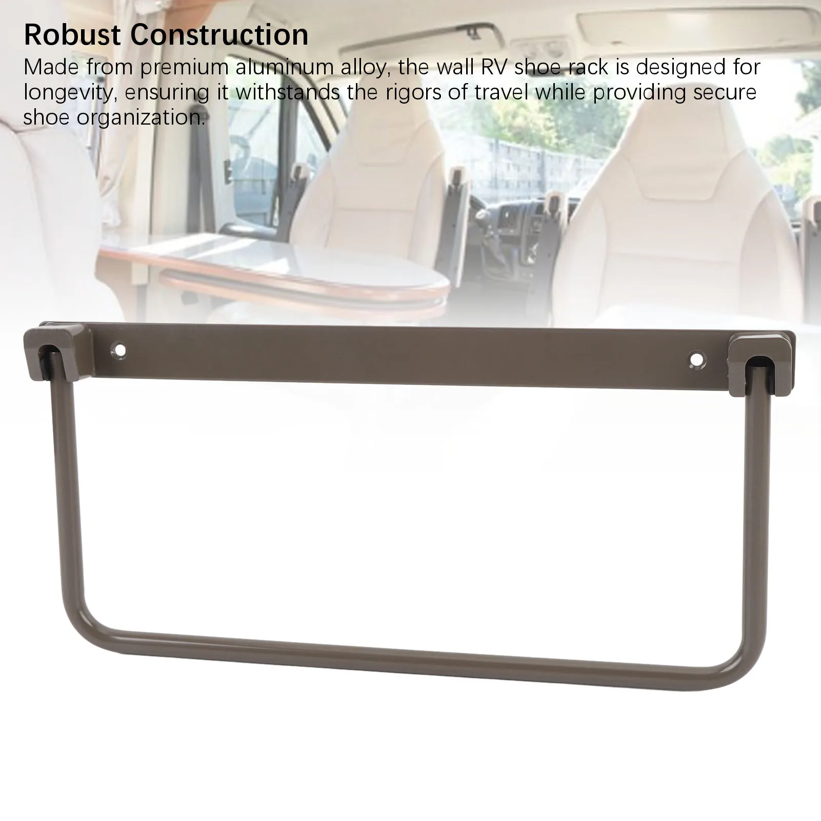 Organizador de zapatos plegable para RV, instalación de tornillos de aleación de aluminio, soporte para zapatos de pared para RV montado en la pared, par de ahorro de espacio para yates