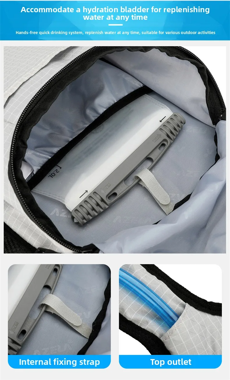 15L Ultraleichter Wanderrucksack Wasserdichter Outdoor-Sport-Reiserucksack für Männer Frauen Camping Klettern Radfahren Tasche – Detail 10