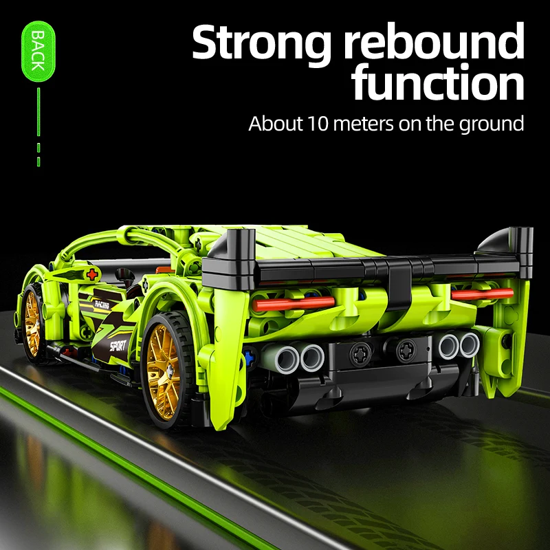 High-Tech Racing Sports Car Creation Expert Building Block 452pcs Racing Model Children\'s Toys for Boyfriend\'s Birthday Gifts