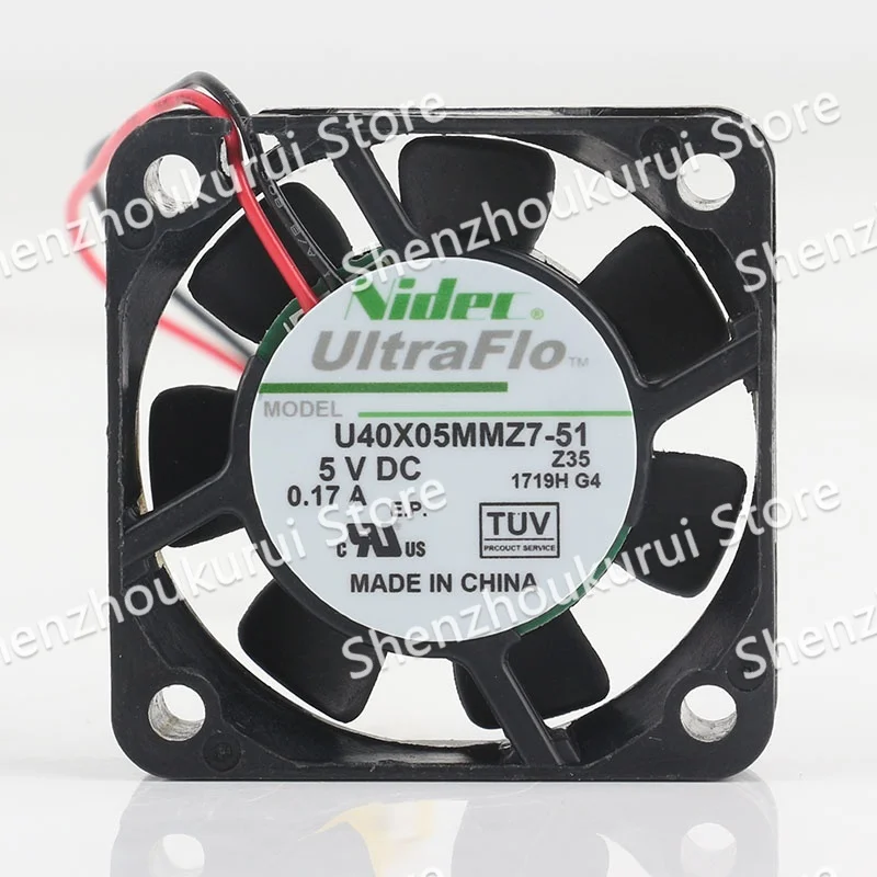 Original Nidec 12V 24V 48V DC5V 0.17A AC EC 4010 40X40X10MM 4CM U40X05MMZ7-51 small Dahua video recorder power supply coolingfan