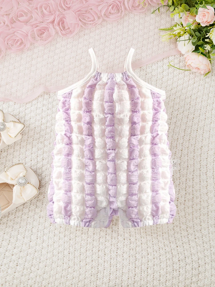 

Baby Summer Thin Bubble Strap jumpsuit Baby Princess Dress Child Accessories
