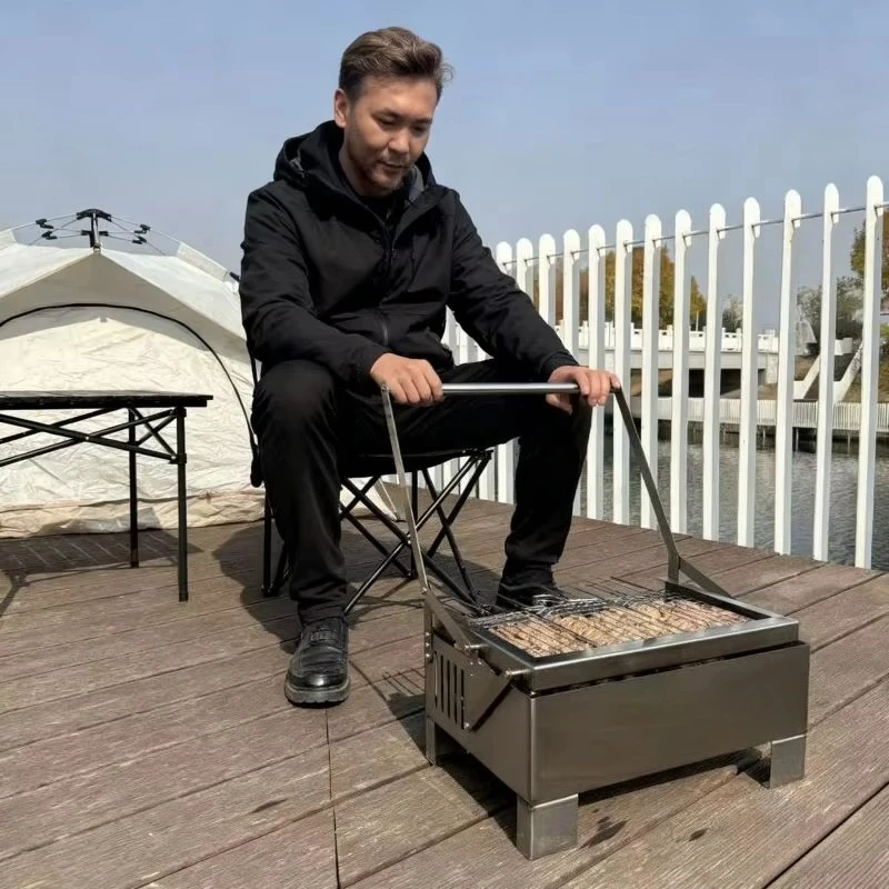 

Outdoor Mini Barbecue Grill Bbq Grill 2026 New Model Innovative Flip and Rotating Grill Bbq for Modern Consumers