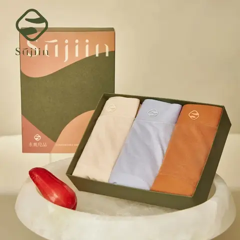 SUJIIN 여성용 심리스 편안한 팬티, 통기성 5A 항균 친밀한 스트레치 여성 속옷, N166, 3 개 로트