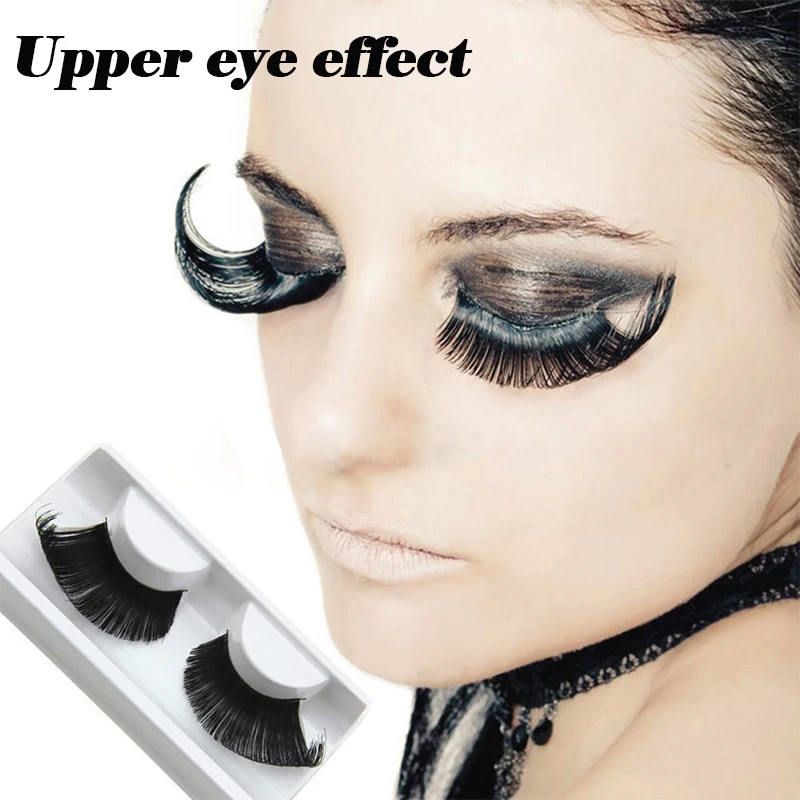 One Pair Feathers Mink Lashes Fake Eyelash New Exaggeration Beauty Chritmas Stage Party Cosplay Eyelashes Make Up Supplies