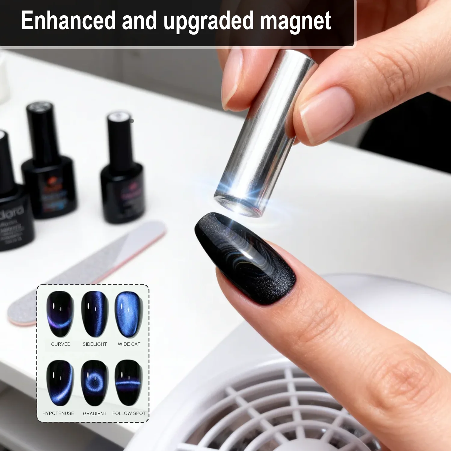 10*30mm Cylindrical Magnet Round Nail Art Cat Eye Gel Magnetic Pen Strong Magnetic Stick Manicure DIY Tools