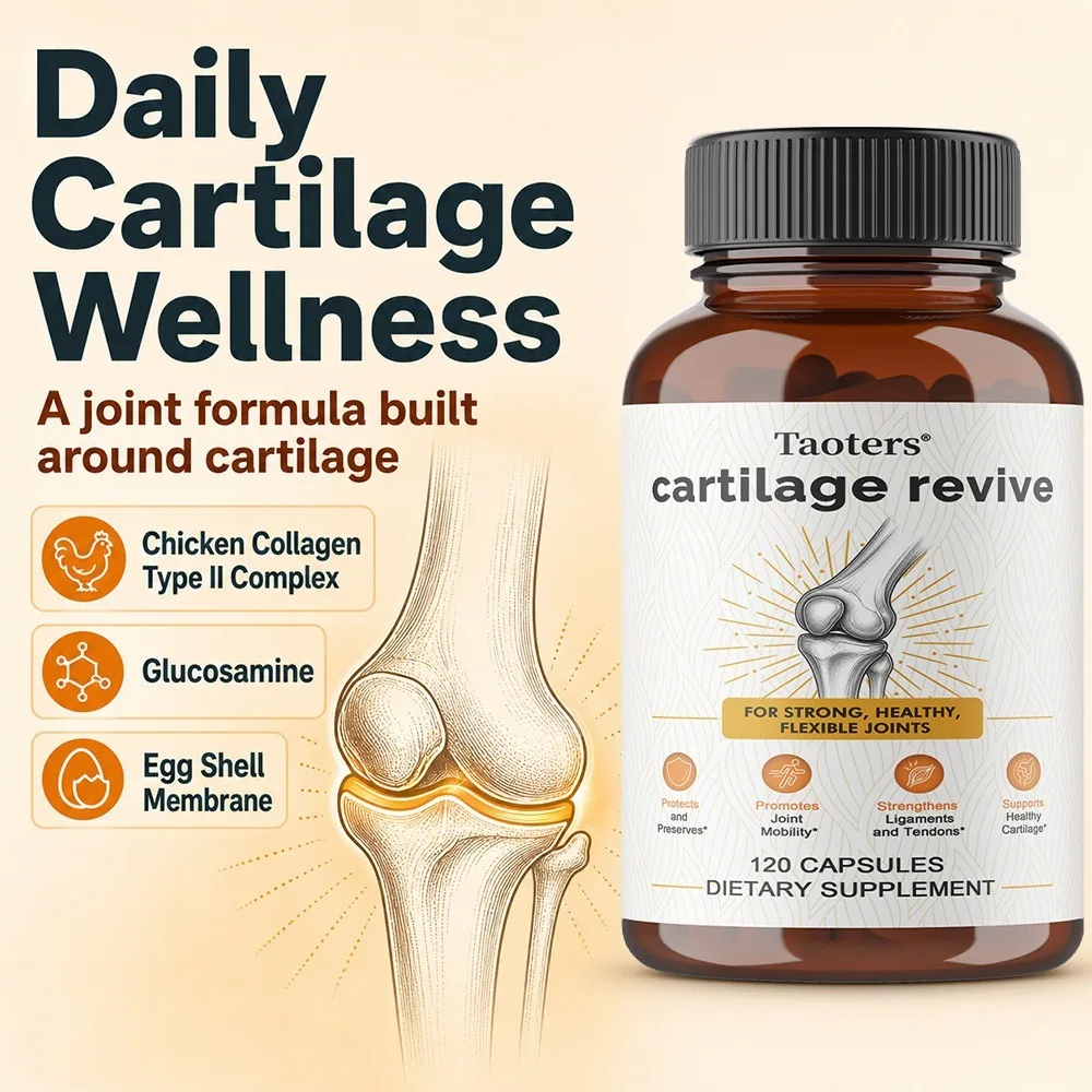 Cartilage Revive + Joint Support Supplement for Men and Women - with D-Glucosamine, MSM, Vitamin D3, C and More
