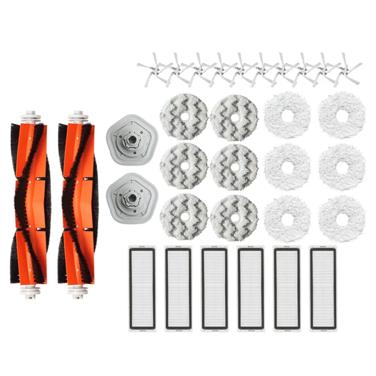 

A14G-For Bot W10 Accessories W10 Pro Filter Robot Vacuum Cleaner Side Main Brush Mop Cloth Replacement Parts