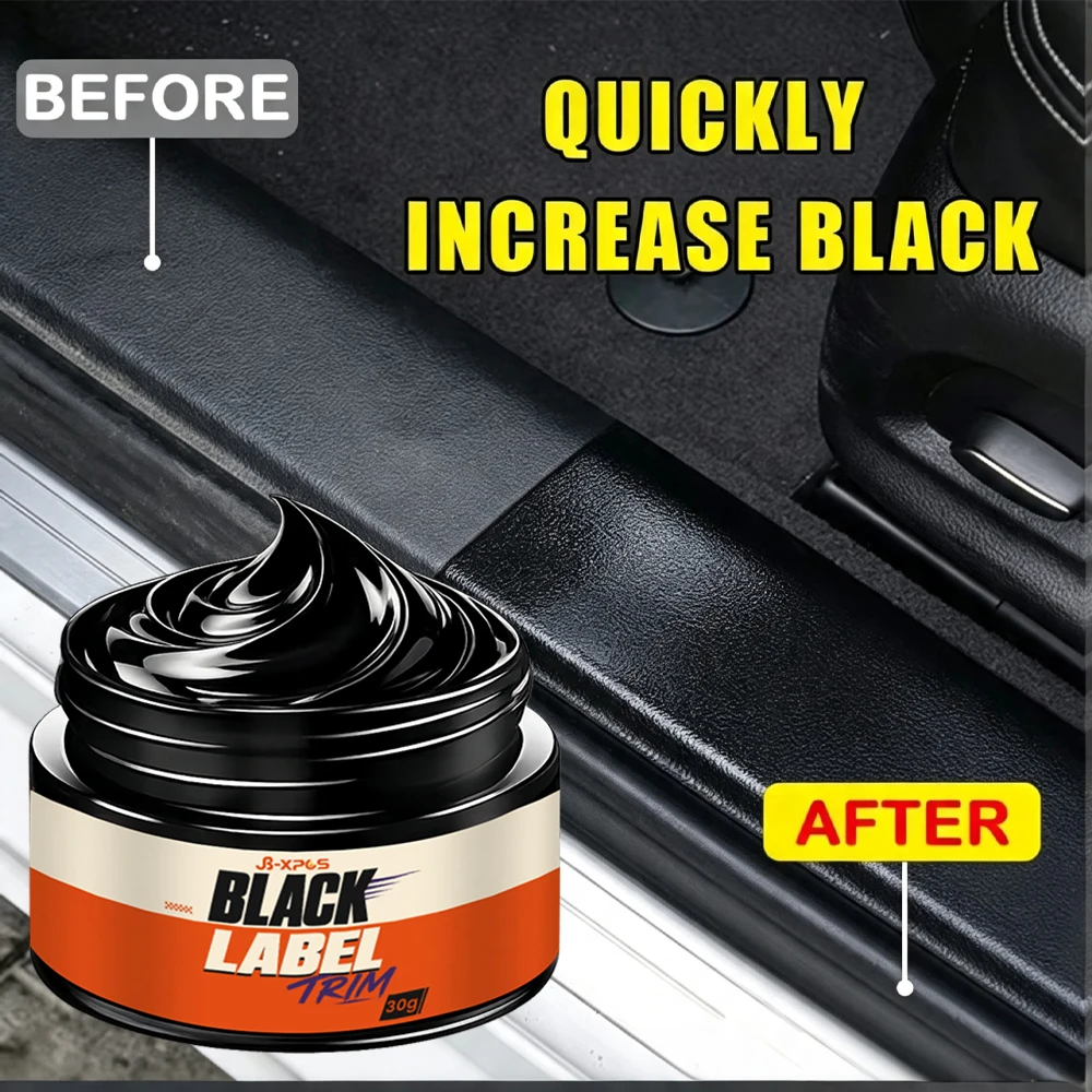 High Concentration Car Plastic Restorer, Restore Deep Black Gloss To Faded Trim Shield for All Exterior/Interior Surfaces YT2046