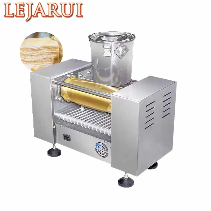 

Automatic Commercial Use Thousand Layer Pancake Mini Mille Crepe Cake Machine Mango Durian Spring Roll Skin Crepes Making Maker