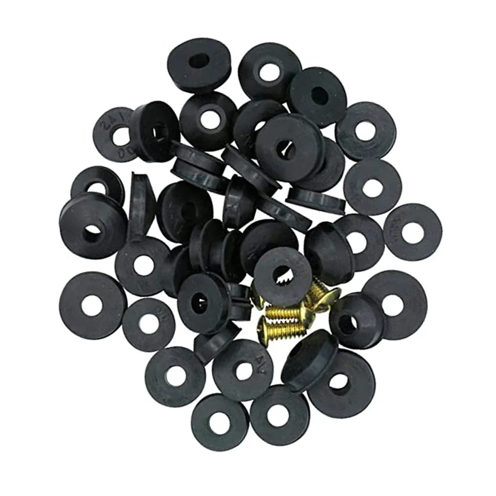 Faucet Sealing Washers Set Sink Seal Rings Faucet Washer Set Sealing Washers Various Sizes Rubber Construction