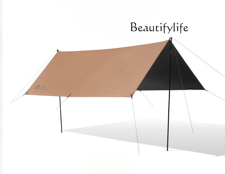 Exquisite Camping Outdoor Rain-Proof Awning Light Luxury Camping Equipment UV-Proof Vinyl Canopy