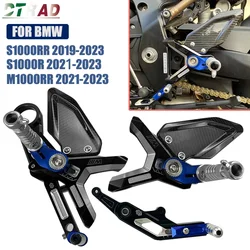 Motorcycle Adjustable Foot Pegs Rearsets For BMW S1000RR 2019-2023 S1000R 2021+ M1000RR 2020- Heel Guard Protectors Accessories
