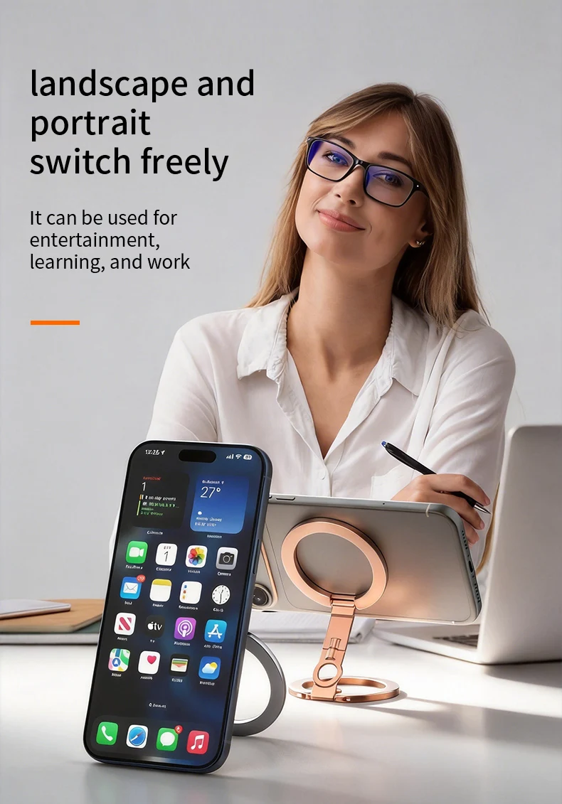 Soporte Magnético de Doble Cara para Teléfono Móvil, Accesorios de Fotografía Magsafe, Hebilla Magnética para iPhone 17 