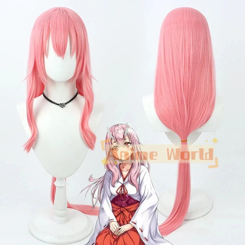 

That Time I Got Reincarnated As A Slime Shuna Косплей Парик 100 см Длинные Розовые Термостойкие Синтетические Волосы Хэллоуин Ролевые Игры