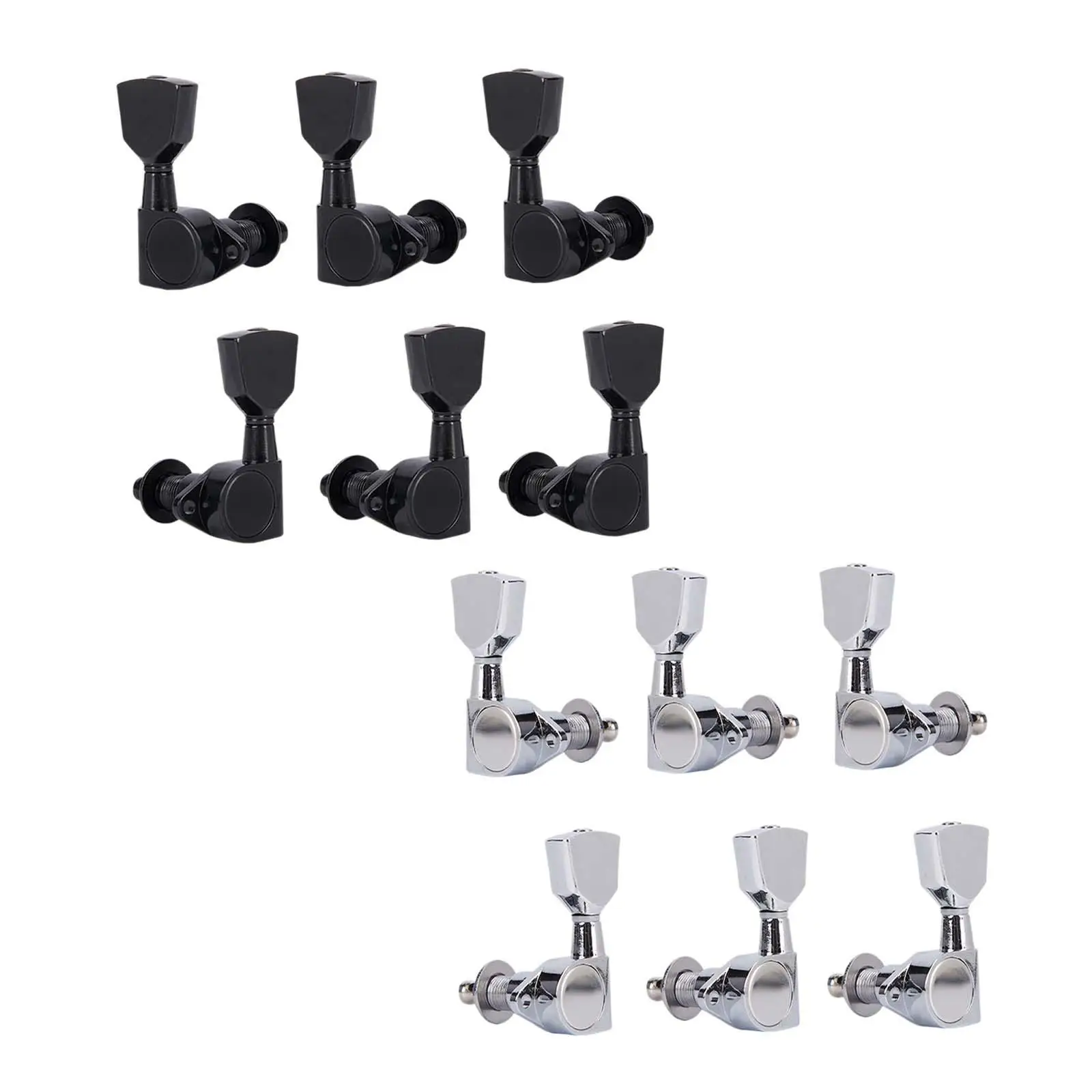 6 Pieces 3R 3L Guitar Tuner Pegs Guitar Tuner Machine Head Stringed Knobs Tuning Keys Accessories for Guitars Parts