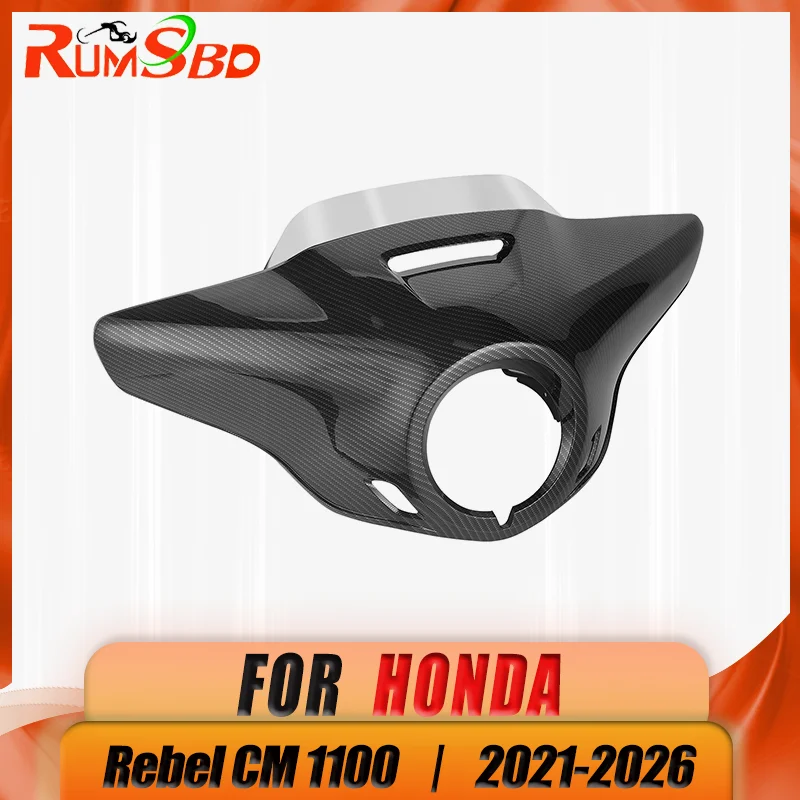 Motorrad Double Bubble Frontscheibe Windschutzscheibe Windabweiser für Honda CM/CMX1100 2021 2022 2023 2024 2025 2026