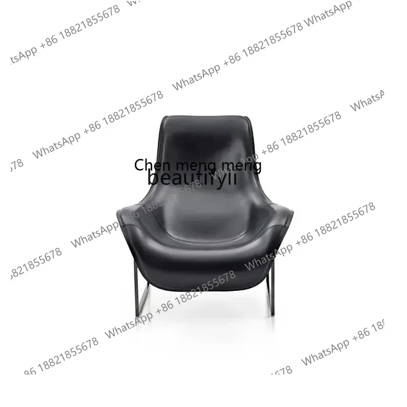 182C Nordic light luxury designer art creative fiberglass duck tongue chair leisure recliner villa guest chairAA
