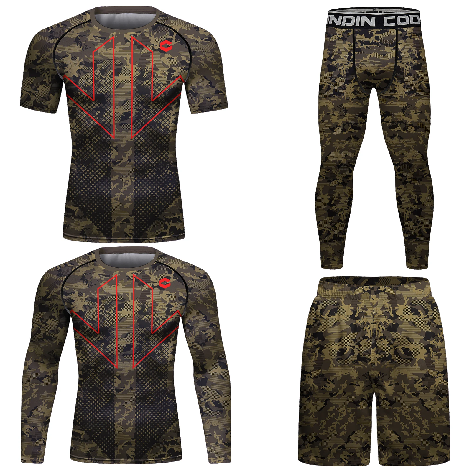 Chie Lundin Bjj-Conjunto de protección de erupción impreso personalizado, ropa deportiva de compresión, impresión 3d, diseño de su propio fabricante