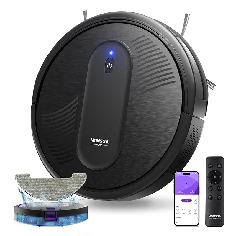 Robot Vacuum Cleaner 4000Pa Powerful Suction Robotic Vacuum 3.2