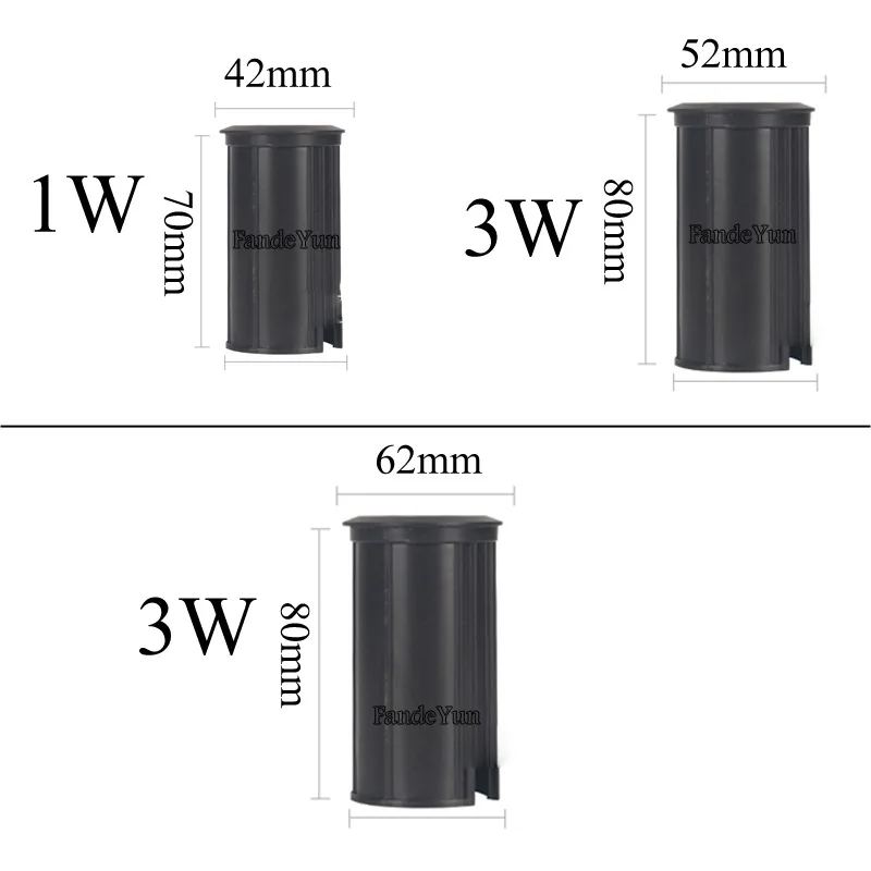 Waterproof LED Underground Light 3W 1W Outdoor Ground Garden Path Floor Buried Yard Spot Landscape AC110V220V DC12V 42/52/62MM