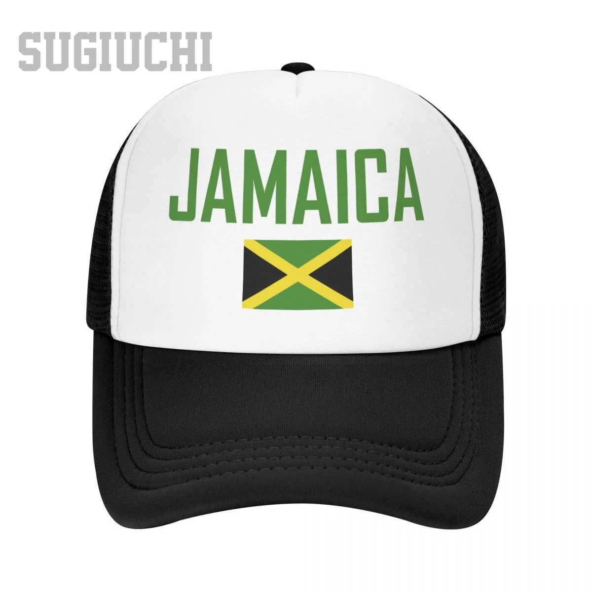 Unisex Mesh Cap Hat JAMAICA Flag And Font Trucker for Men Women Baseball Caps Outdoors Cool