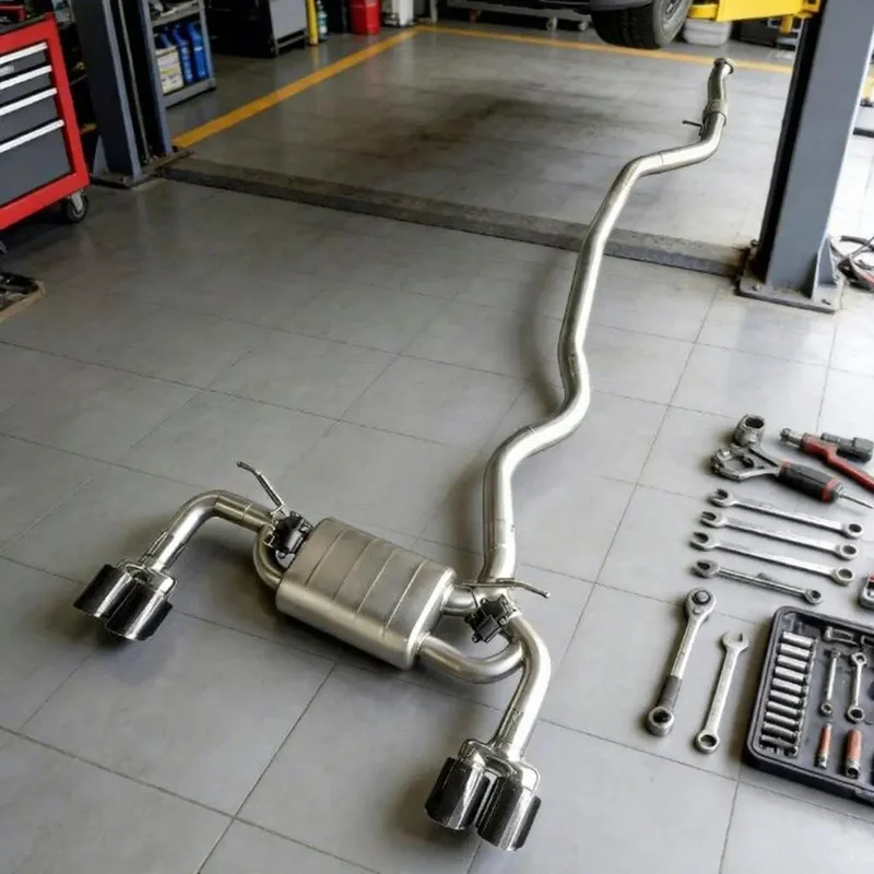 For BMW 440i M440i xDrive F32 F33 F36 3.0T B58 Sonicdiy SS304 Valved Catback Exhaust Mid Pipe System