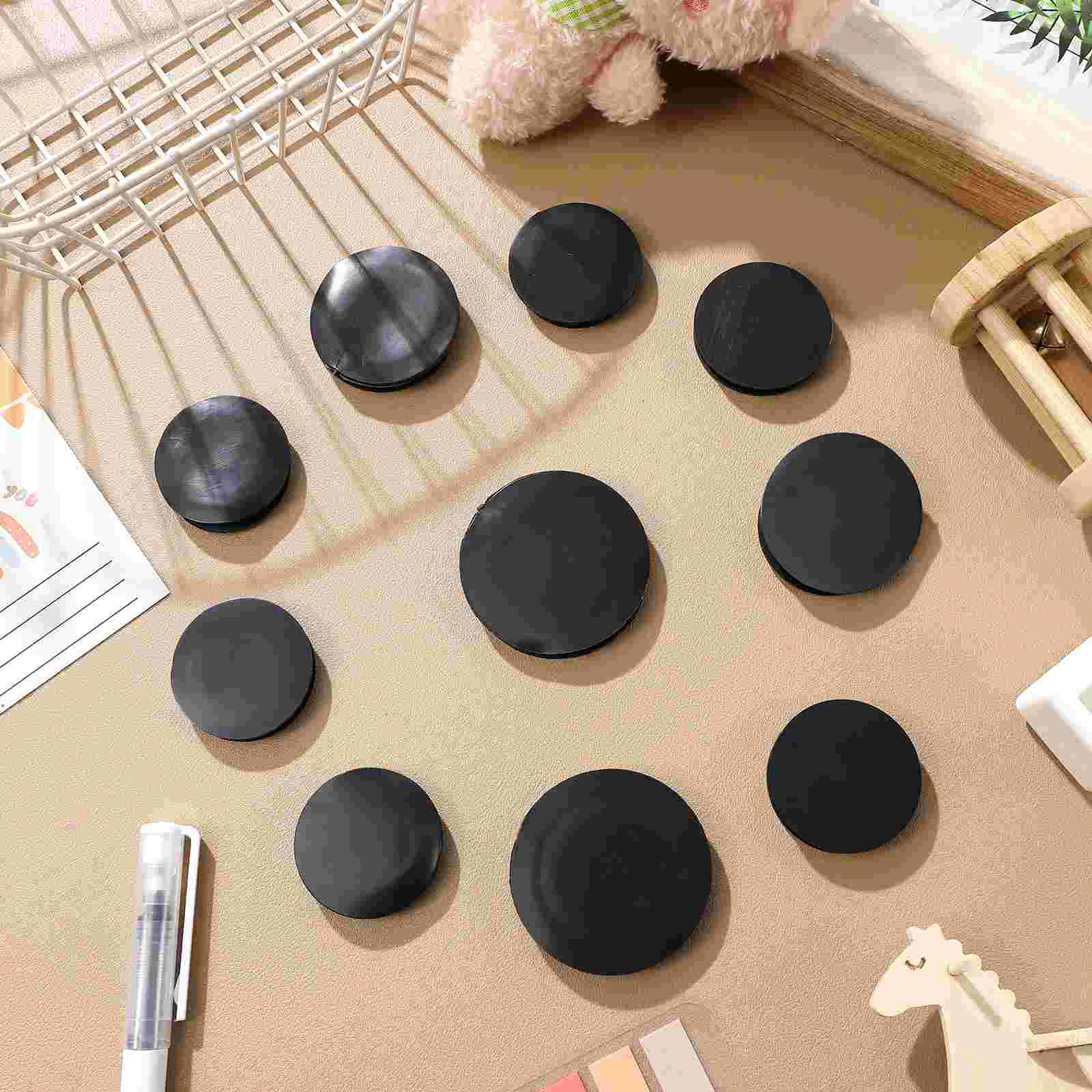 10 Pcs Round Rubber Stopper Piggy Bank Replacement Bottom Covers Sealing Plugs for Tube Stops
