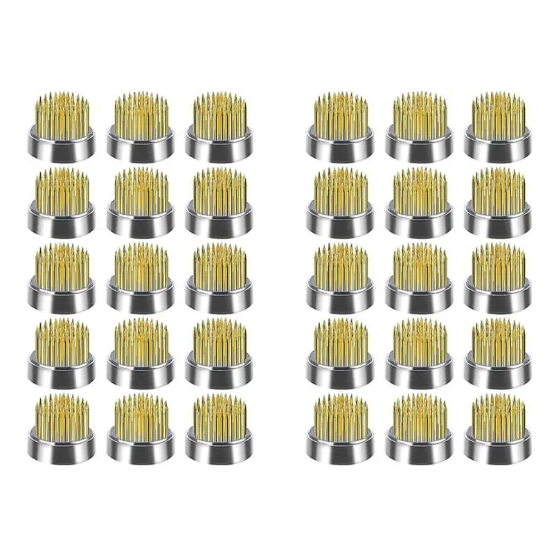 

~Latest Model 32 Pcs Flower Frogs Kenzans Round Floral Pin Frogs Vase Flower Arranger Arrangement Pin Frog Fixed Tools(0.9Inch)