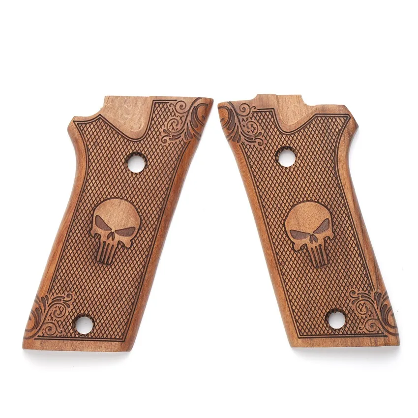 Wooden Handle Grip Plate Wood Splint Screws Kit For Taurus Pt938 Pt940 PT915 Pt957 Skull Punisher Tala Clip Holster