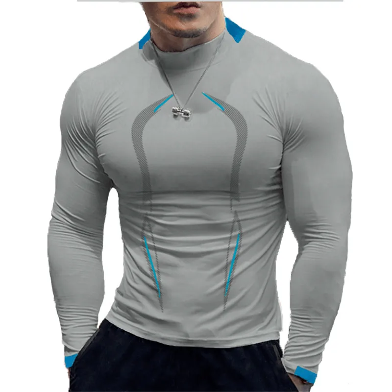 Oversize Men Long Sleeve t Shirt Compression Gym Tshirts Man Quick Dry Sport Running Shirt Training Fitness Top Gym Clothing 8XL