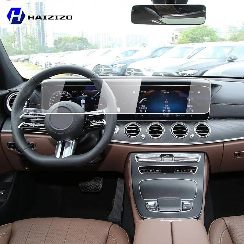 لبنز E-Class W213 S213 C238 2016-2023 سيارة لتحديد المواقع شاشة LCD الملاحة طبقة من البولي يوريثان ماتي المضادة للوهج واقي للشاشة فيلم الصفر